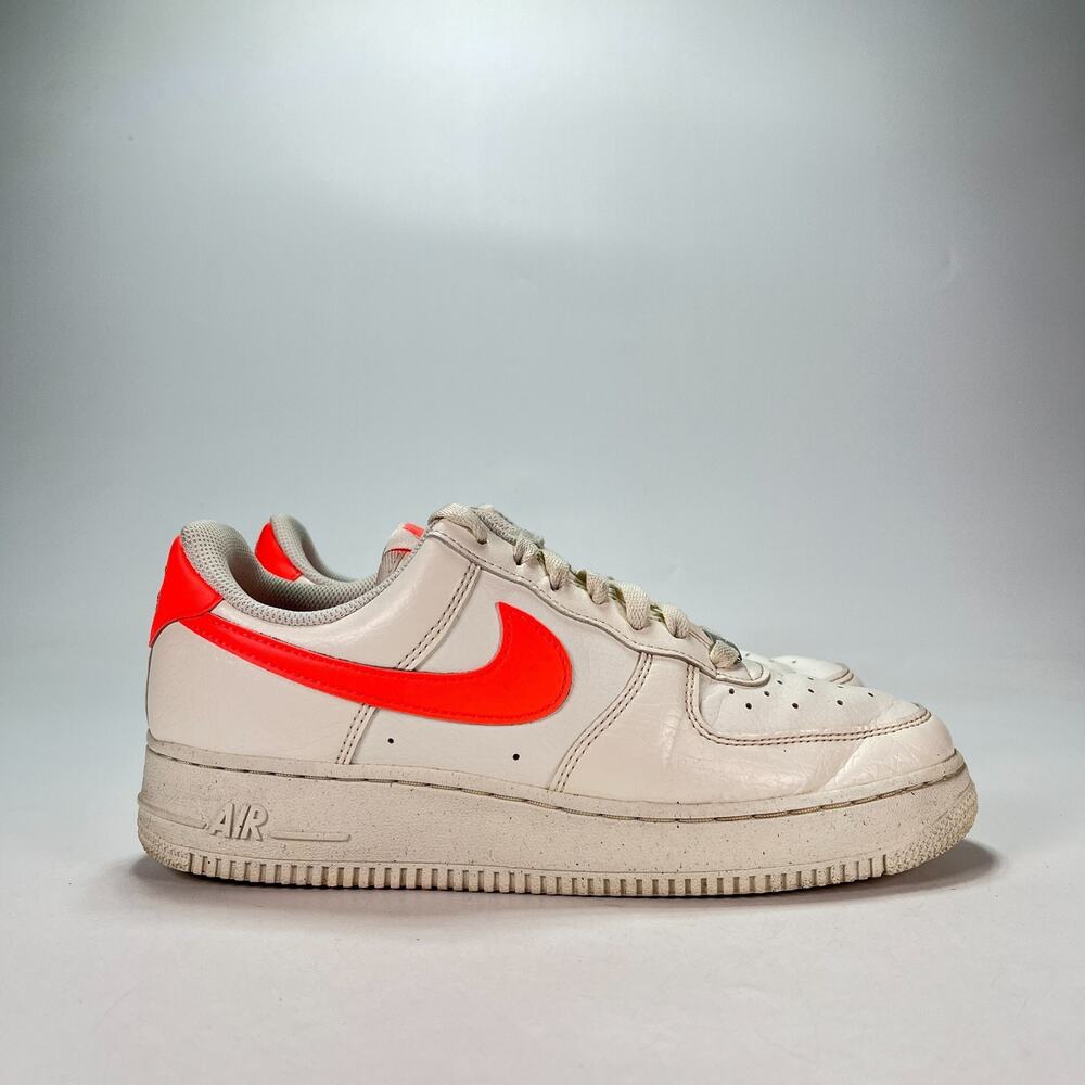 Nike Air Force 1 '07 Next Nature Sail Hot Lava Sneakers DV3808-110 Womens Size 8